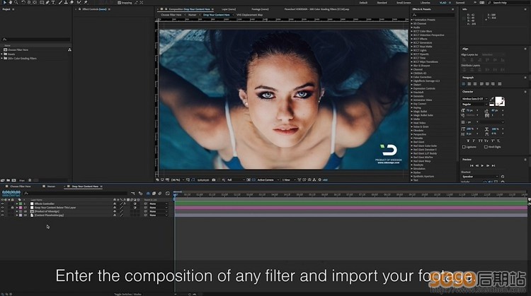 200组+AE视频调色预设Vlog视频电影宣传片滤镜特效Color Grading Filters