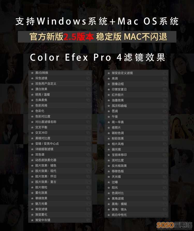 摄影师必备的PS滤镜Nik Collection 2.5中文汉化版WIN/MAC修图套装